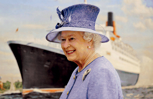 2008年，伊莉莎白女王告別伊莉莎白女王2號