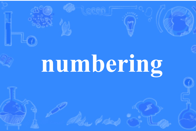 numbering numbering