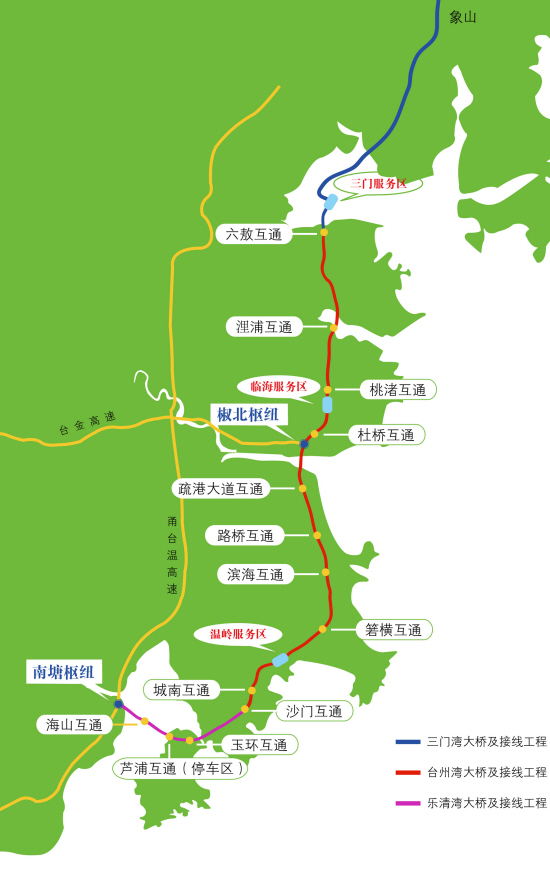 沿海高速串起台州6個縣