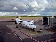 波羅的海航空福克逸F50客機在塔林機場