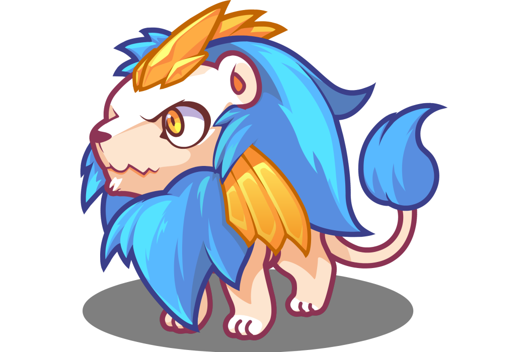 小藍獅(遊戲《洛克王國》中的寵物) 小藍獅(遊戲《洛克王國》中的寵物)
