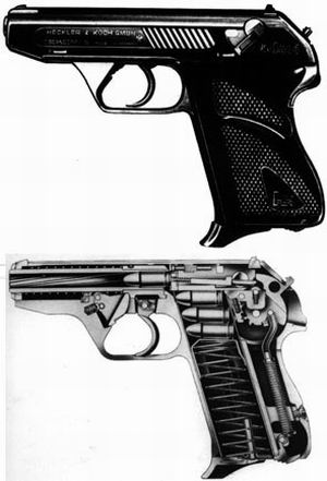 德國HK公司 HK4式0.22in雙動袖珍手槍