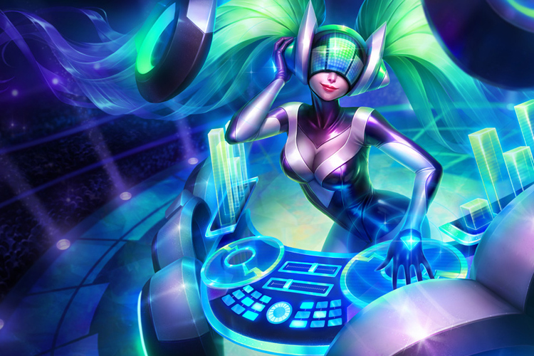 DJ(琴瑟仙女娑娜的一款皮膚) DJ(琴瑟仙女娑娜的一款皮膚)