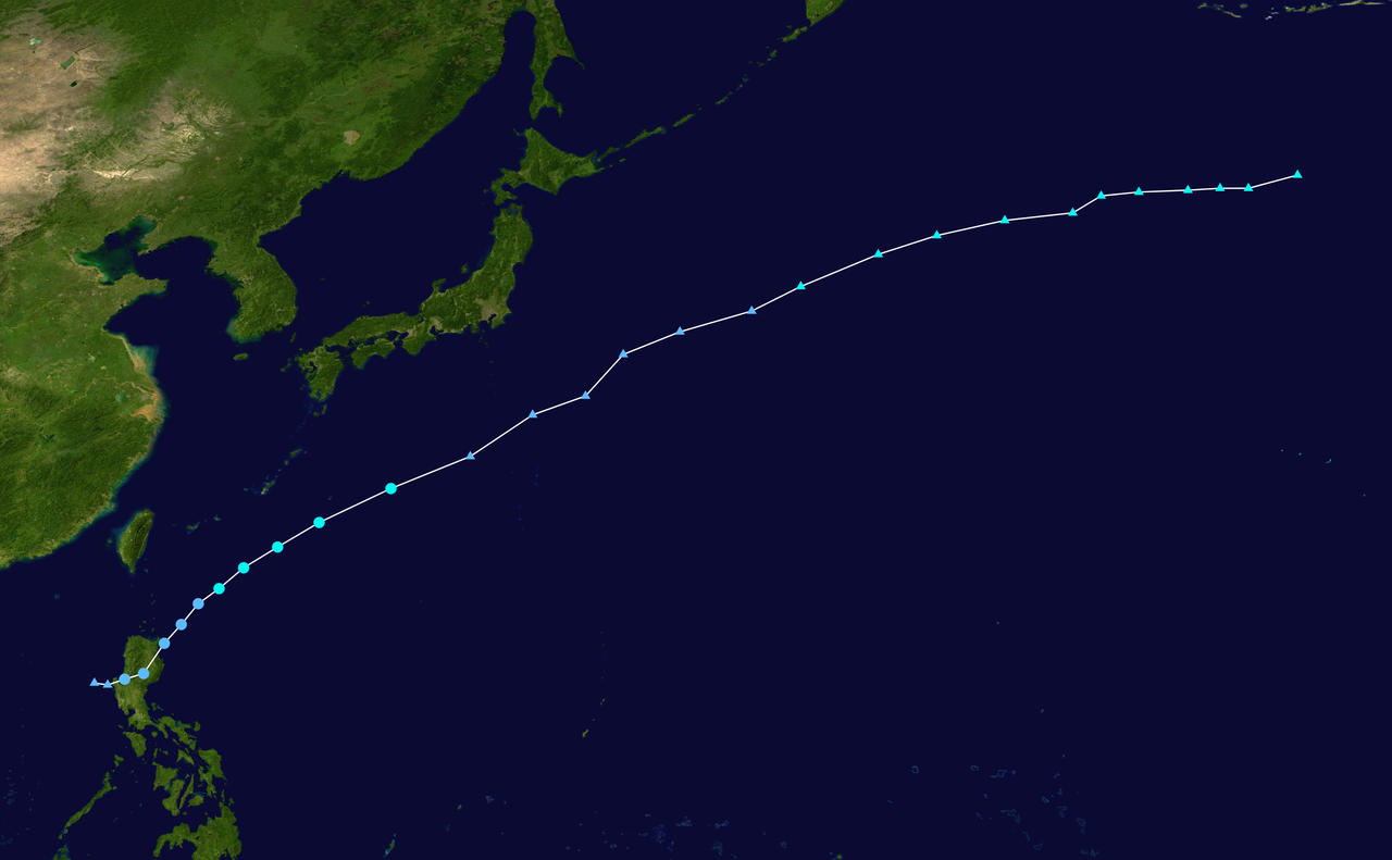 2000年第2號颱風“龍王”路徑圖