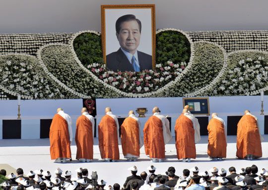 韓國為前總統金大中舉行國葬