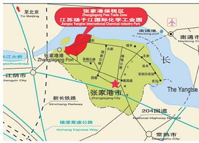 揚子江國際化學工業園地理位置