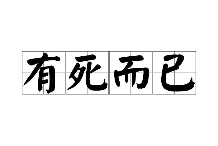 有死而已 有死而已
