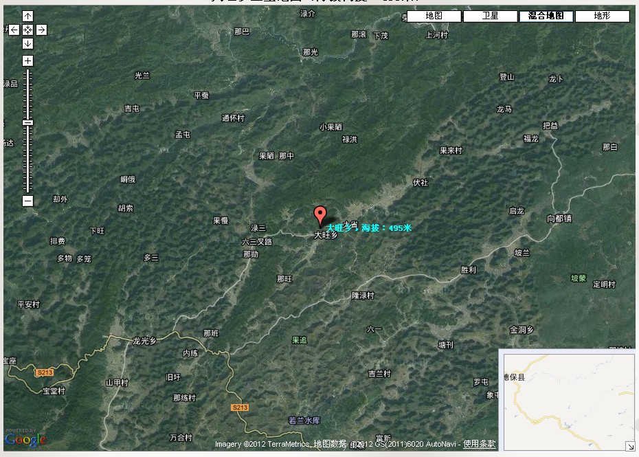 大旺鄉衛星地圖