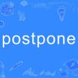 postpone postpone