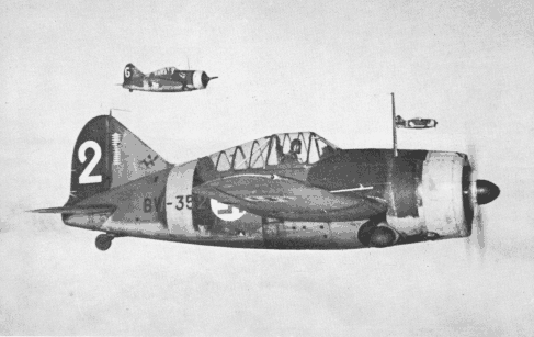 芬軍在戰爭中使用的水牛式B-239型戰鬥機