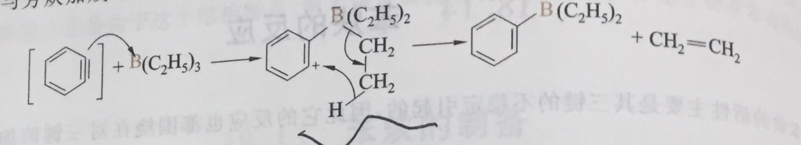 與硼化合物的親電加成反應