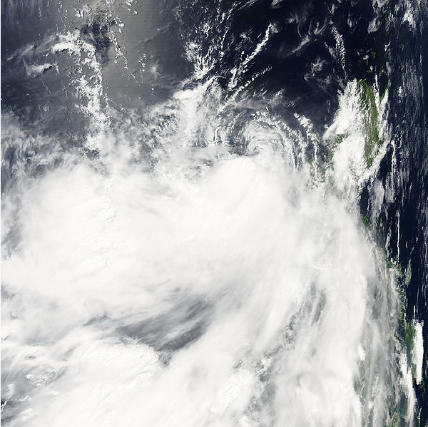 熱帶風暴浪卡 衛星雲圖