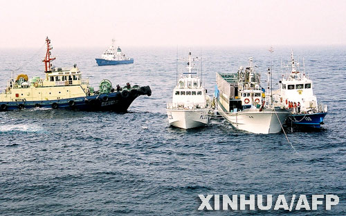 韓日巡邏艇對峙衝撞