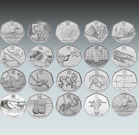 2012倫敦奧運會紀念幣29枚