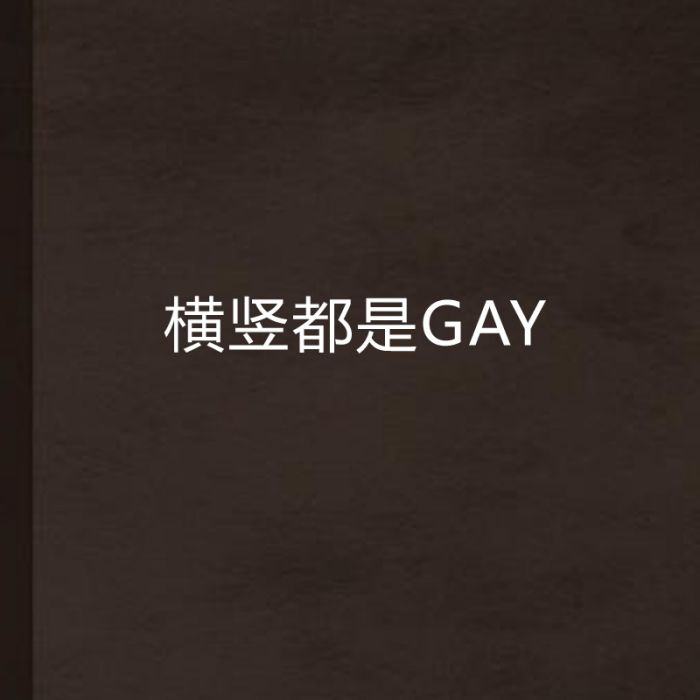 橫豎都是GAY 橫豎都是GAY