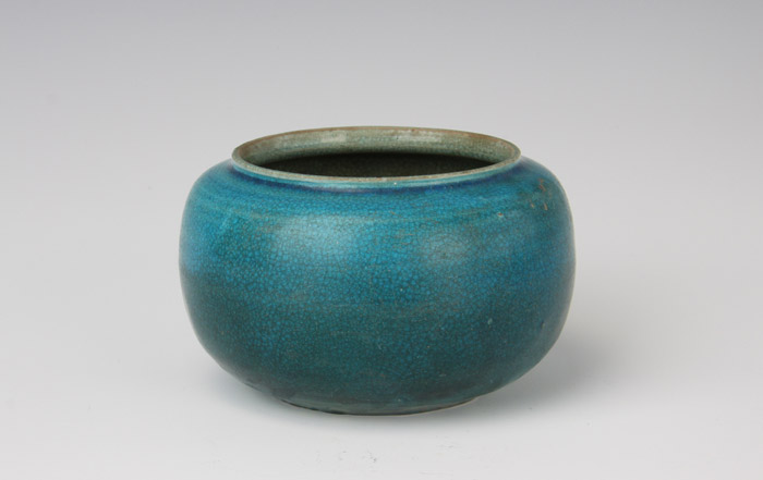 孔雀藍釉小瓷罐