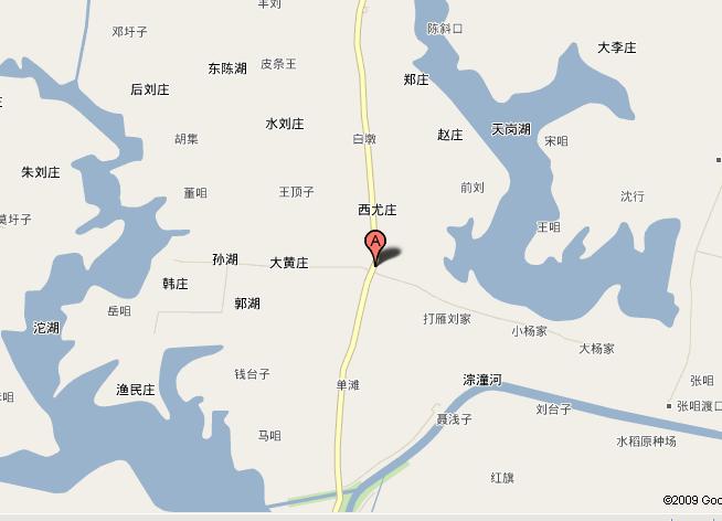 雙忠廟鎮區域地圖