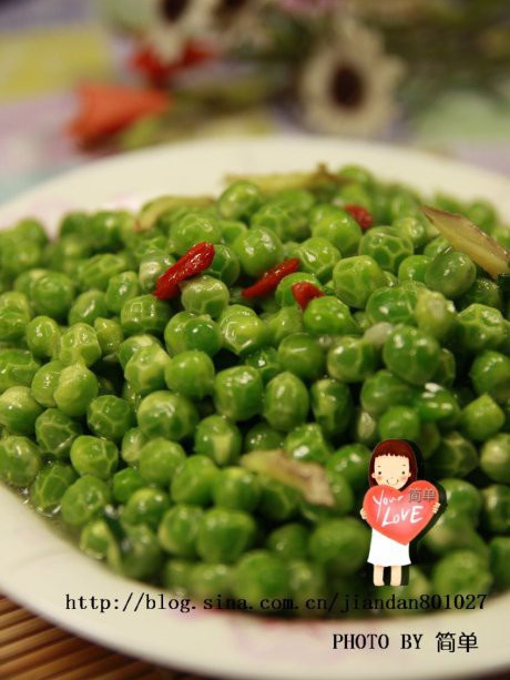 清炒小豌豆 清炒小豌豆