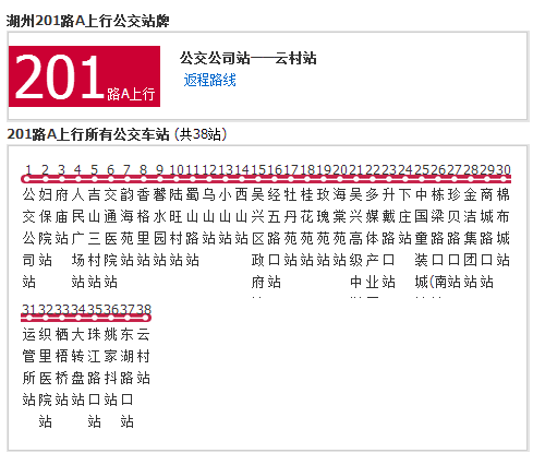 湖州公交201A路 湖州公交201A路