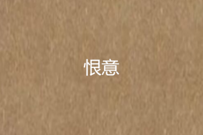 恨意 恨意