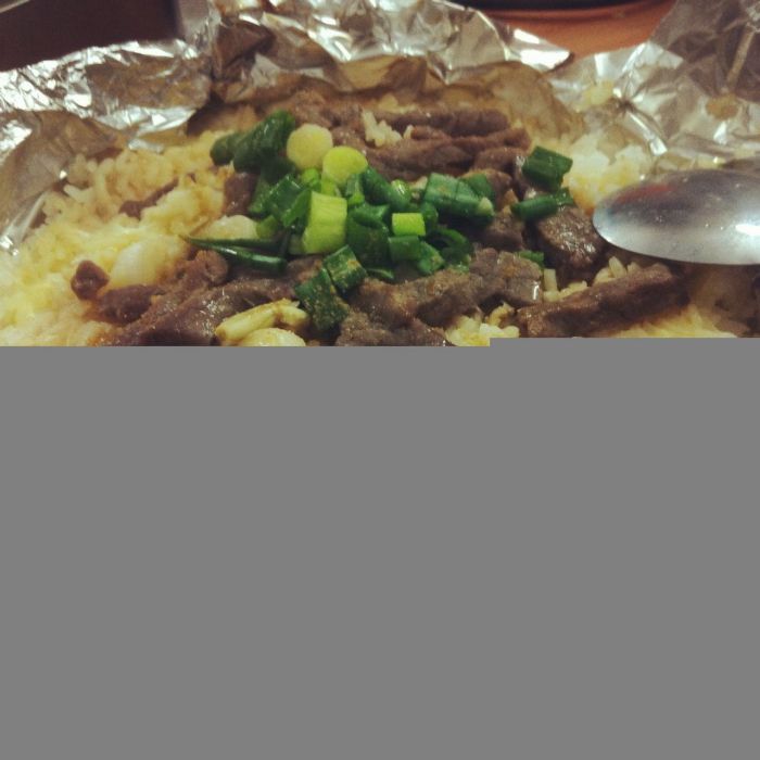 錫紙牛肉飯 錫紙牛肉飯