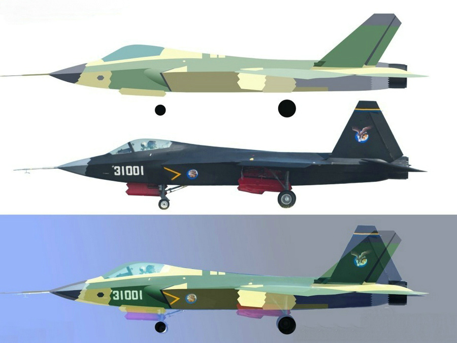 殲-31戰鬥機2.0版改進對比圖