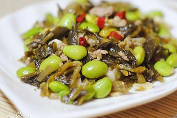肉末炒毛豆 肉末炒毛豆
