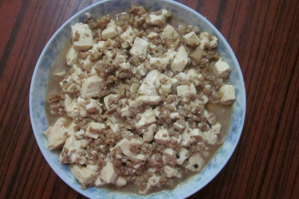肉糜拌豆腐 肉糜拌豆腐