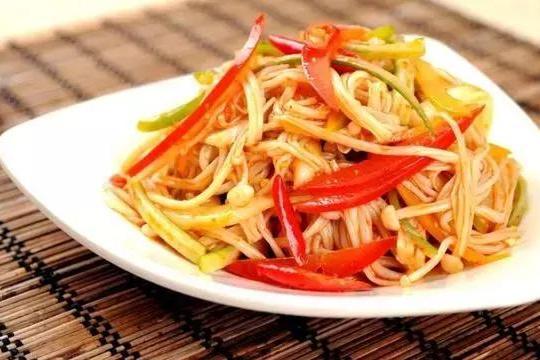 扒金針菇 扒金針菇