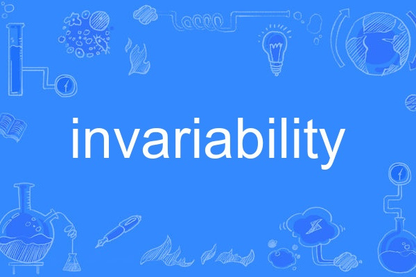 invariability invariability