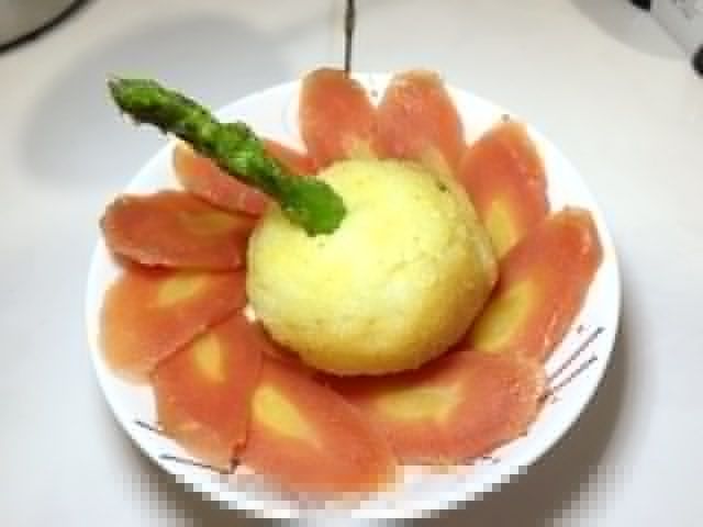 土豆泥蘆筍球 土豆泥蘆筍球