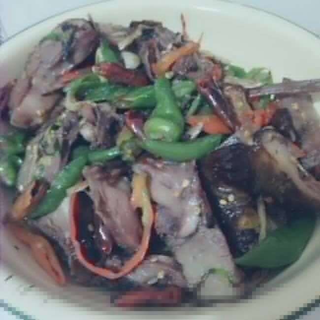 青椒炒板鴨 青椒炒板鴨
