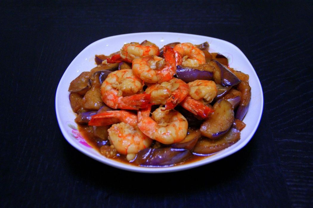 茄子炒蝦仁 茄子炒蝦仁