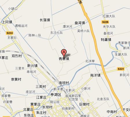 青墩鎮區域地圖