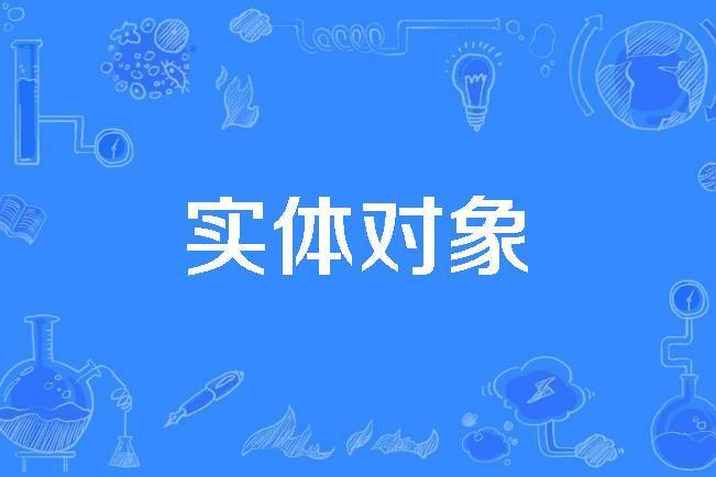 實體對象 實體對象