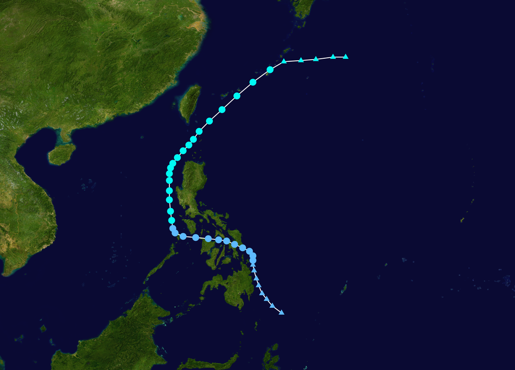 2001年第1號颱風“西馬侖”路徑圖