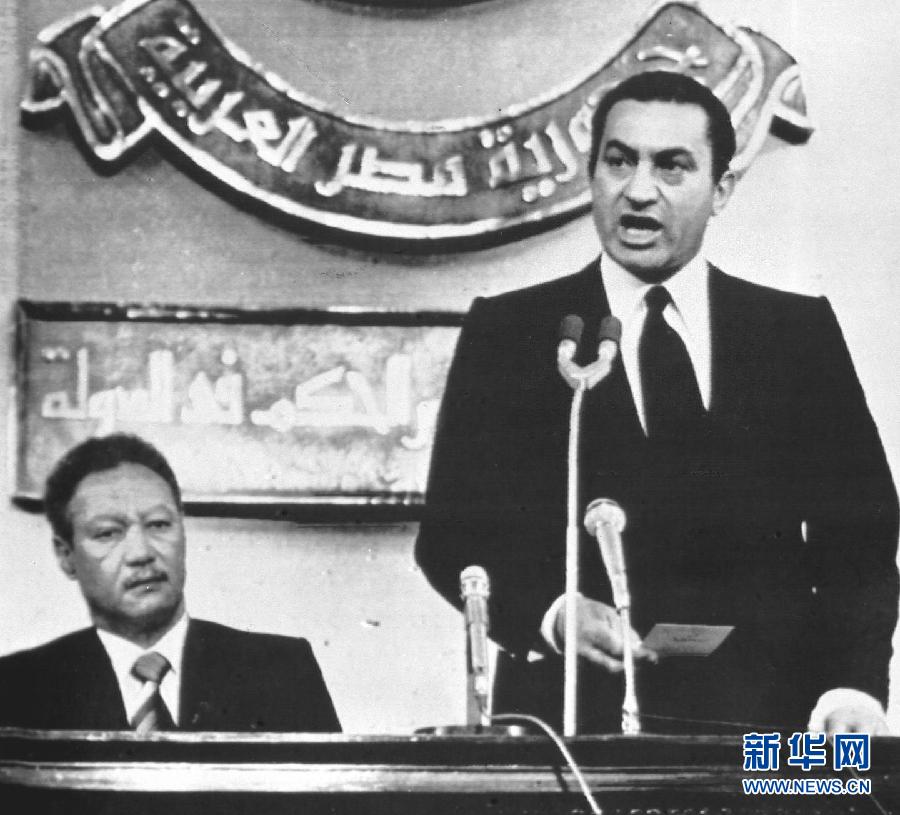當選埃及總統時的穆巴拉克