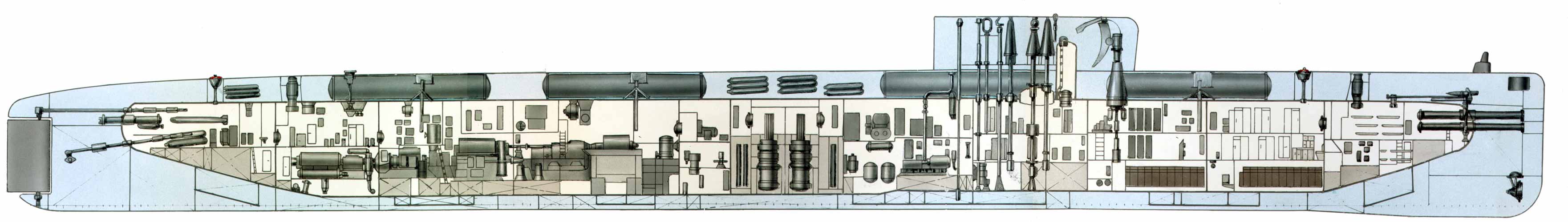 659型巡航飛彈核潛艇結構圖