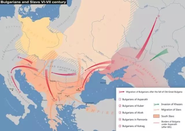 6-7世紀 保加利亞與斯拉夫人的擴張