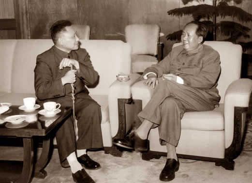 1960年的毛澤東和鄧小平