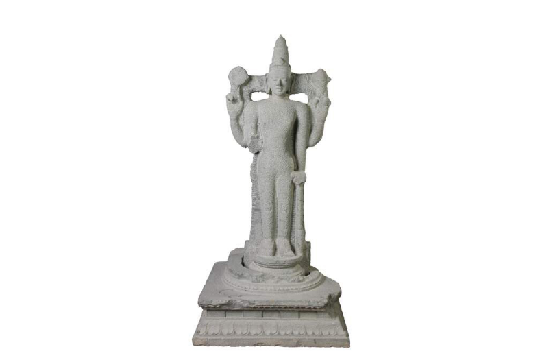 元印度教毗濕奴石雕立像
