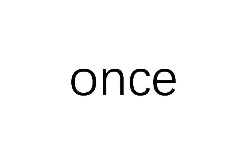 once(英語單詞)