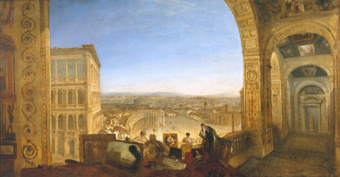 透納1820年的油畫《從梵蒂岡遠眺羅馬》
