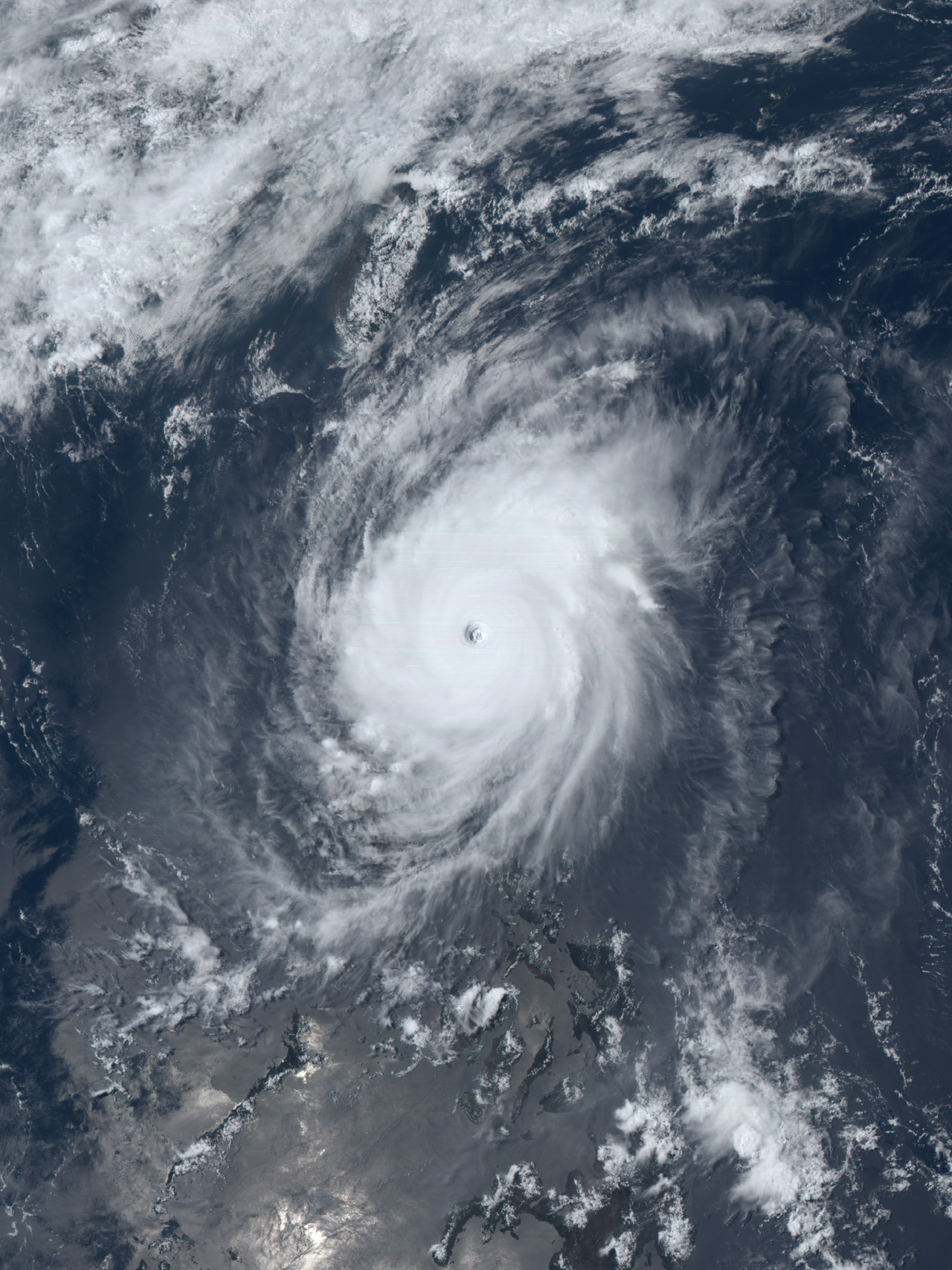 颱風紅霞  衛星雲圖