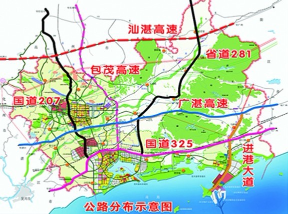 公路網示意圖