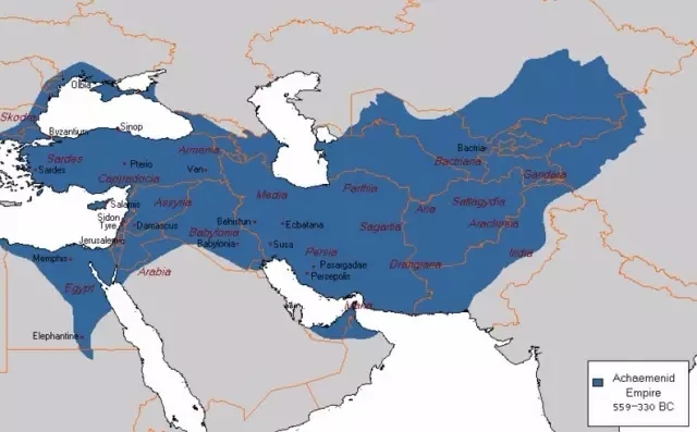 波斯人的祖先曾經建立了歷史上第一個跨三大洲的帝國