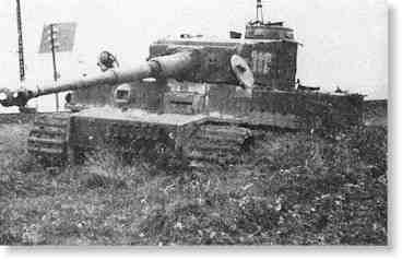 在布留斯卡貝爾地區拋錨的“虎式”坦克