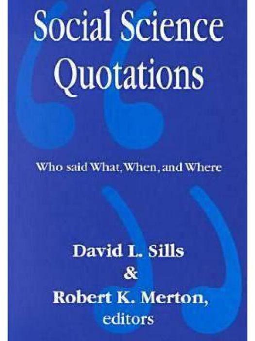 Social Science Quotations Social Science Quotations