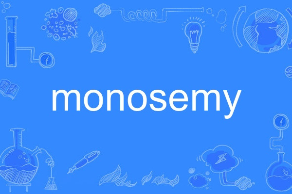 monosemy monosemy