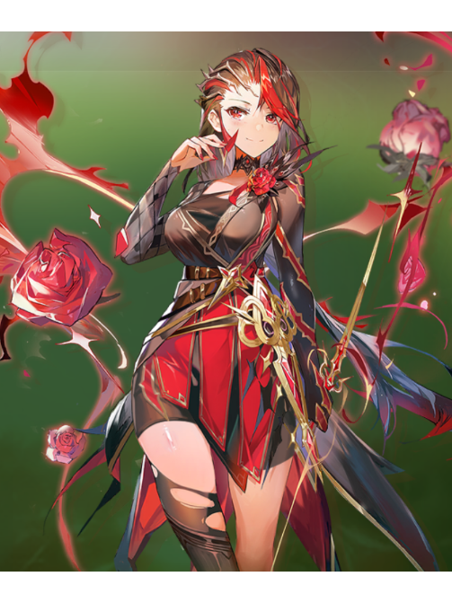 玫瑰(《聖境之塔》中的火屬性輸出型花靈角色) 玫瑰(《聖境之塔》中的火屬性輸出型花靈角色)
